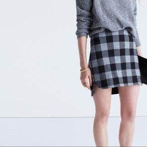 NWOT Madewell Plaid Skirt